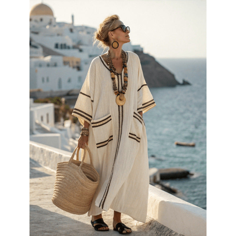 AmalfiMed™ | Kaftan Maxi Mediterráneo