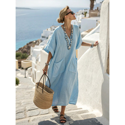 AmalfiMed™ | Kaftan Maxi Mediterráneo
