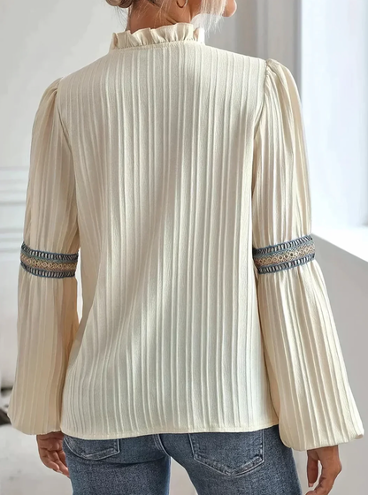 LuciaFrill™ | Blusa Campana Bordado Étnico